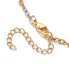 2Pcs 304 Stainless Steel Cable Chain Bracelets for Women BJEW-JB11725-5