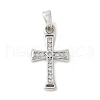 Brass Micro Pave Cubic Zirconia Pendants KK-U056-24P-1