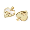 Brass Micro Pave Cubic Zirconia Pendants KK-U070-04E-G-2