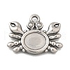 304 Stainless Steel Pendant Cabochon Settings STAS-H477-03A-P-1