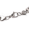 Tarnish Resistant Vacuum Plating 201 Stainless Steel Mariner Hollow Cross Link Chain Bracelets BJEW-B078-64P-3