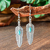 Bohemian Style Alloy Acrylic Dangle Earrings WGAEF55-04-1