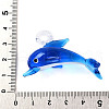 Handmade Silver Foil Lampwork Pendants LAMP-T023-15B-3