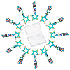 Gorgecraft 12Pcs Star Zinc Alloy Replacement Zipper Sliders FIND-GF0001-54-1