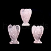 Natural Rose Quartz Carved Healing Angel Figurines PW-WG73241-06-1