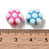 Opaque Acrylic Beads OACR-E039-17-3