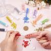 852Pcs 12 Colors Baking Paint Glass Seed Beads SEED-HS0001-05-3