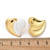 Heart 304 Stainless Steel Stud Earrings EJEW-A130-01G-04-3