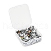 40Pcs 4 style Electroplated Glass Pendants EGLA-YW0001-13-4
