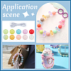   100Pcs 10 Colors Round Luminous Silicone Beads SIL-PH0001-20-6