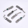 CHGCRAFT 3 Sets 3 Colors Electroplate Zinc Alloy Cord Ends FIND-CA0004-05-5