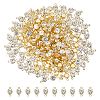 SUPERFINDINGS 200Pcs Brass Pave Clear Cubic Zirconia Connector Charms KK-FH0007-70KCG-1