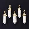 Natural Howlite Pointed Pendants G-G025-01G-43-1