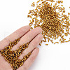 Plated Glass Bugle Beads SEED-S046-01A-41-5
