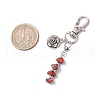 Natural & Synthetic Gemstone Chip Beaded Pendant Decorations HJEW-JM03265-3