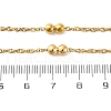 304 Stainless Steel Double Round Rope Chain Necklaces NJEW-C073-06G-5