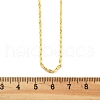 Brass Dapped Chains Necklaces for Women NJEW-D302-23G-5