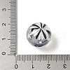 Transparent Resin Enamel Beads RESI-M052-01A-3
