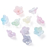 200Pcs 10 Colors Opaque Acrylic Bead Caps OACR-CJ0001-43-7