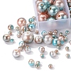 497Pcs 5 Style Rainbow ABS Plastic Imitation Pearl Beads OACR-YW0001-09A-6