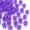 Transparent Crackle Acrylic Beads MACR-S373-66C-N21-1