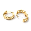 Brass Hollow Hoop Earrings EJEW-M236-01H-G-2