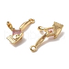 Brass Micro Pave Cubic Zirconia Pendants KK-A259-32G-2