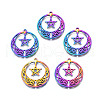 Ion Plating(IP) 201 Stainless Steel Pendants STAS-N098-044M-1