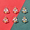 6Pcs Handmade Bumpy Glass Beads Strands LAMP-FS0001-16F-2