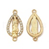 Alloy Connector Charms with Crystal Rhinestone FIND-H039-26KCG-1