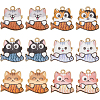 SUNNYCLUE 24Pcs 6 Colors Rack Plating Alloy Enamel Pendants FIND-SC0012-11-1