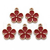 Alloy Enamel Pendants ENAM-N055-033E-NR-1