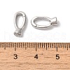 Brass Fold Over Clasps KK-H483-09P-3