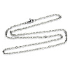 304 Stainless Steel Cable Chain Necklace NJEW-S420-004P-3