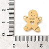 201 Stainless Steel Laser Cut Connector Charms STAS-R132-10G-3