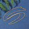 Brass Wheat Chain Necklaces for Women Men NJEW-Z068-12G-1