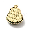 Natural Dyed Jade Pendants KK-C242-06G-03-3