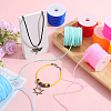 SUNNYCLUE 50M 10 Colors Hollow Pipe PVC Tubular Synthetic Rubber Cord RCOR-SC0001-02-4