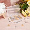 Beebeecraft 20Pcs 2 Colors Brass Micro Pave Clear Cubic Zirconia Pendants KK-BBC0001-48-7
