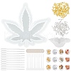 DIY Leaf Ashtray Silicone Molds Kits DIY-OC0003-53-2