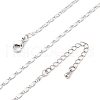 Brass Link Chain Necklaces NJEW-D302-11P-2