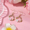 Alloy Enamel Dangle Earring EJEW-JE05954-2