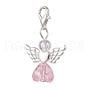 Heart Angel Acrylic Pendant Decorations HJEW-JM02538-01-3