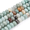 Natural Flower Amazonite Bead Strands G-R408-5x8-04-1