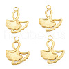 Ion Plating(IP) 201 Stainless Steel Pendants STAS-N098-253LG-2