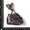 Nuggets Natural Fluorite & Miner Alloy Sculpture G-A228-01-3