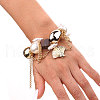 Bohemian Style Shell Shape Alloy Charm Bracelets WG311F9-01-5