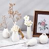  Mother's Day 6Pcs 6 Style Mini Ceramic Floral Vases for Home Decor BOTT-NB0001-05-5