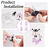 Alloy Rhinestone Car Air Vent Decorations AJEW-WH0248-511-4
