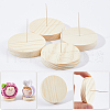 Gorgecraft 8Pcs Wood Crochet Doll Base Display Rack with Iron Pin FIND-GF0006-55A-6